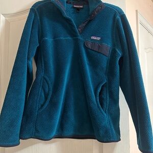 Patagonia Peacock Blue Fleece Pullover